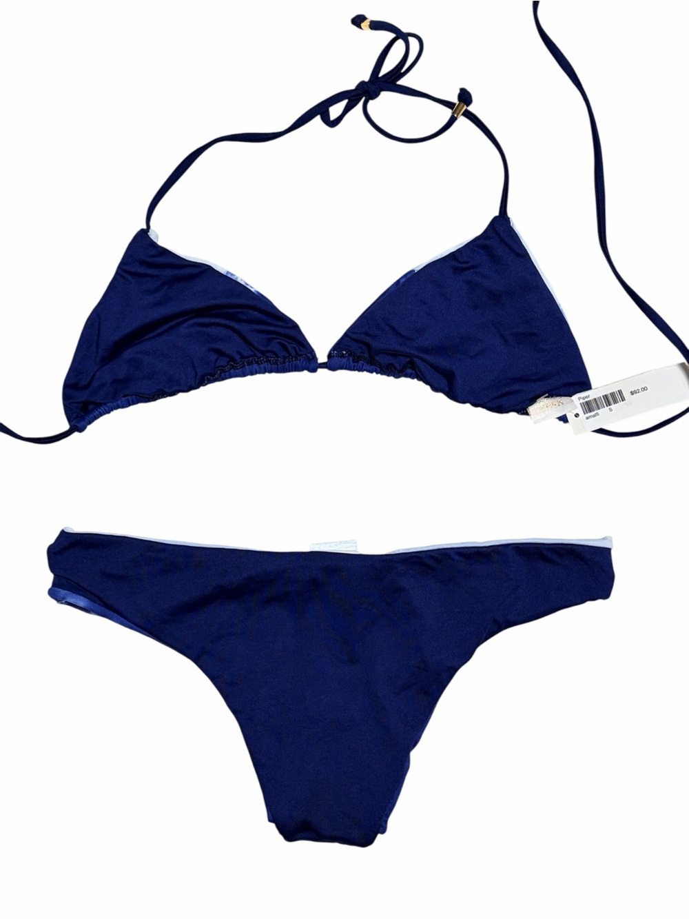 new Tie-Dye Triangle String Bikini (Top Small/ Bottoms Medium) - Picture 5 of 16